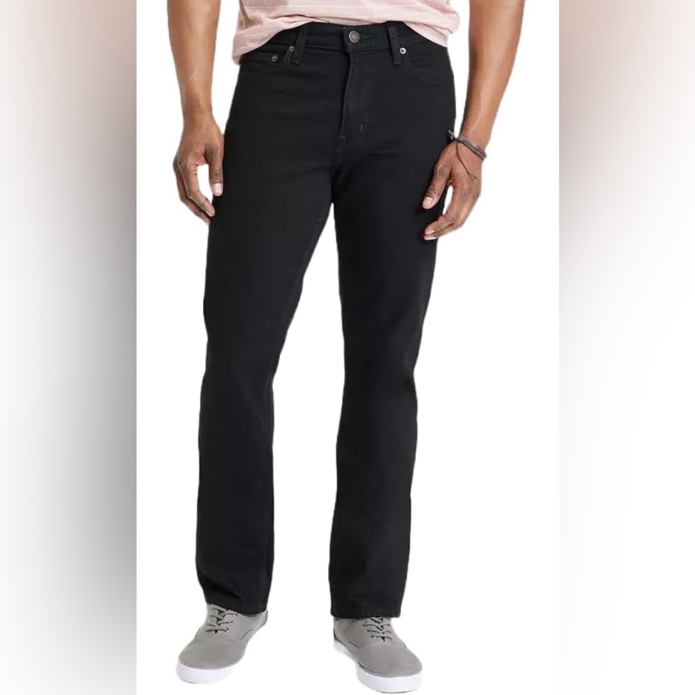 NWOT MEN’S GOODFELLOW BLACK STRAIGHT LEG JEANS SIZE 40x32